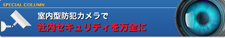 室内型防犯カメラで社内セキュリティを万全に